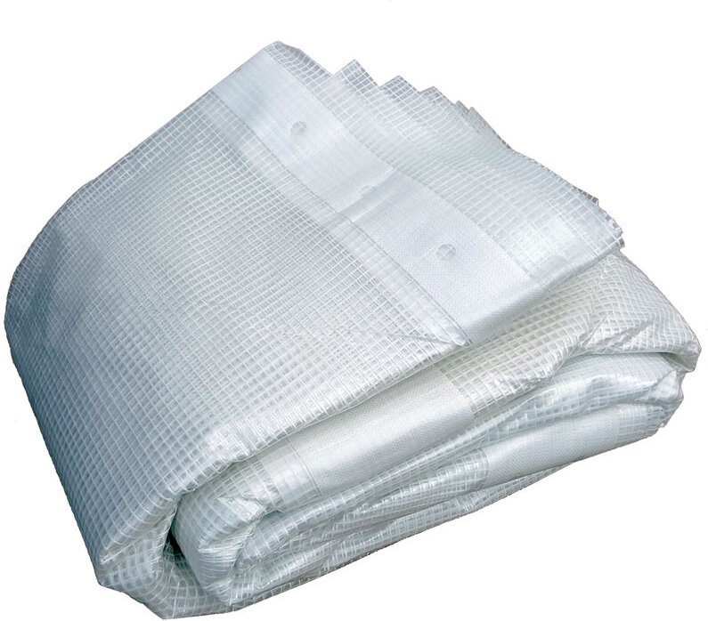 Feuerfeste Gerüstplane 200g/m² Weiß 2,70 mx 20 m