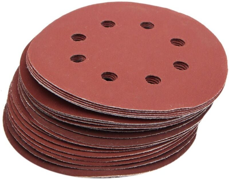 25Pcs 5 zoll 8 Loch Grit 600 1000 1200 1500 2000 Sander Schleifen Disc Schleifpapier