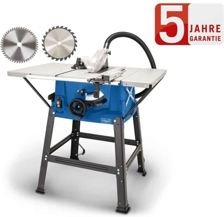 Scheppach - Tischkreissäge HS100S 2000 w, mit Untergestell, 2 Tischverbreiterungen