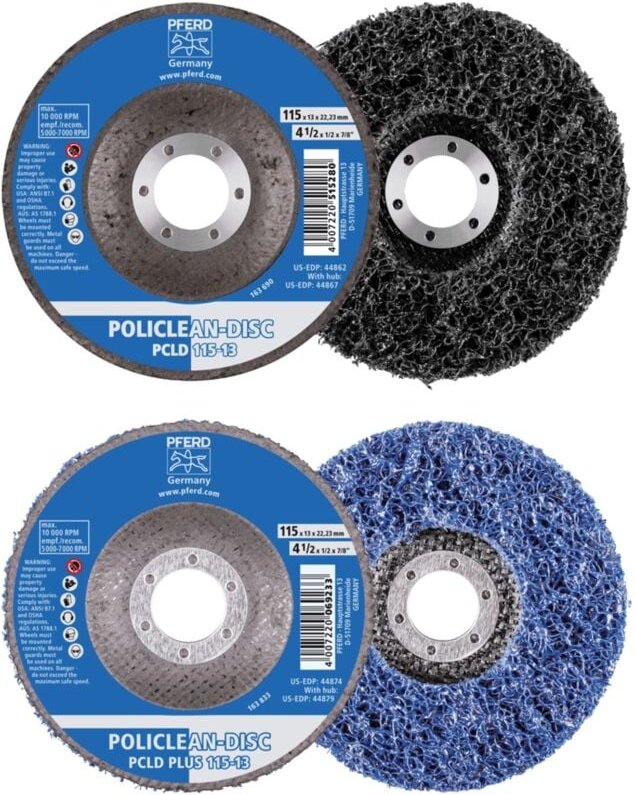 Pferd - 44698004 policlean plus pcld Reinigungsvlies ø 125 x 13 m Bohrung ø 22.3 mm für grobe Reinigun