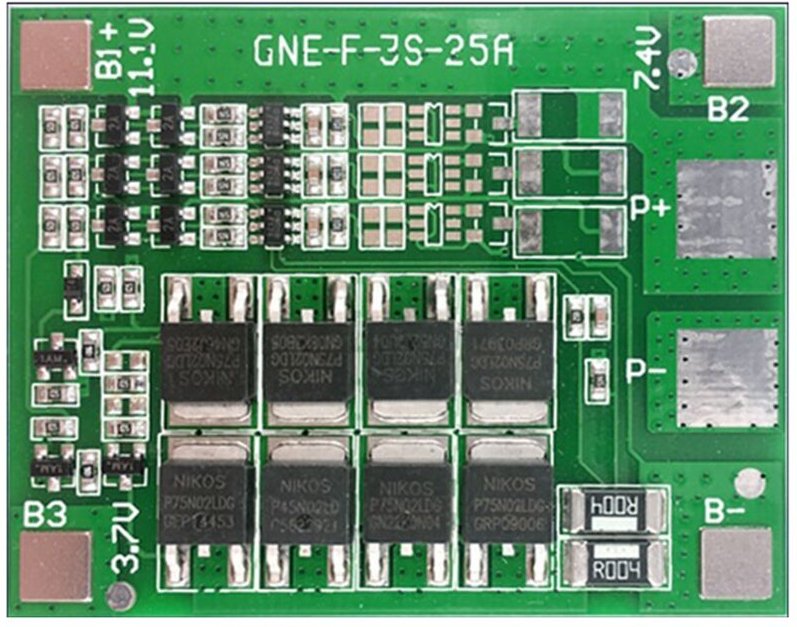 3S 12V 25A Schutzplatine Lithium-Batterieladegerät mit Power Enhance pcb