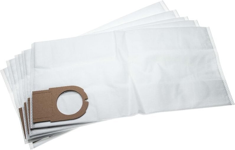 5x Staubsaugerbeutel Ersatz für Metabo 6.31348, 631348000 für Staubsauger - Mikrovlies, 49.3cm x 23.7cm, Weiß - Vhbw