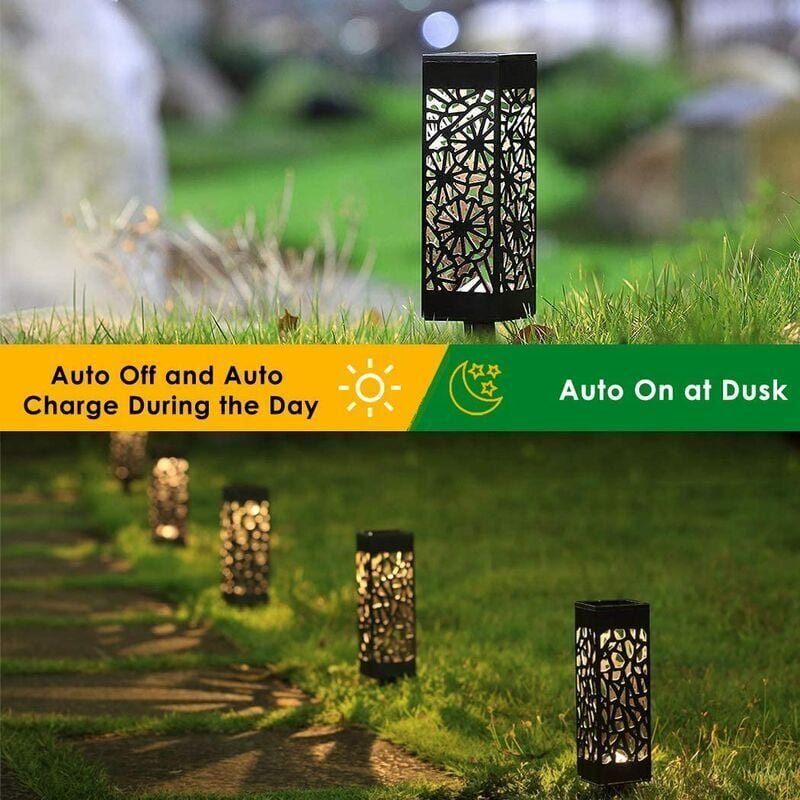 Solar-Gartenleuchten für den Außenbereich, Bodenleuchten, BR-Life wasserdichte Landschaftsleuchten für den Außenbereich,...