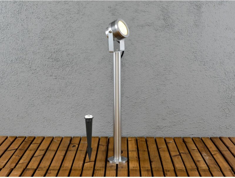 Konstsmide - Massive Aluminium Sockelleuchte monza, schwenkbar, 480 Lumen, IP44