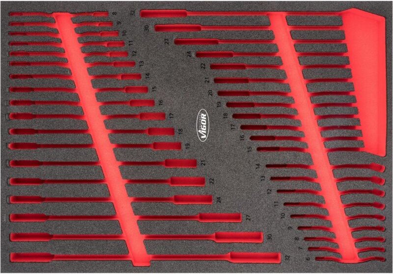 Weichschaumeinlage ∙ leer ∙ V6807-L ∙ l x b x h: 563 mm x 393 mm x 35 mm