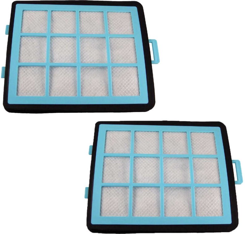Filterset 2x Ansaugfilter kompatibel mit Philips PowerPro Eco FC9723/09, FC9724/09, FC9725/09 Staubsauger - Vhbw