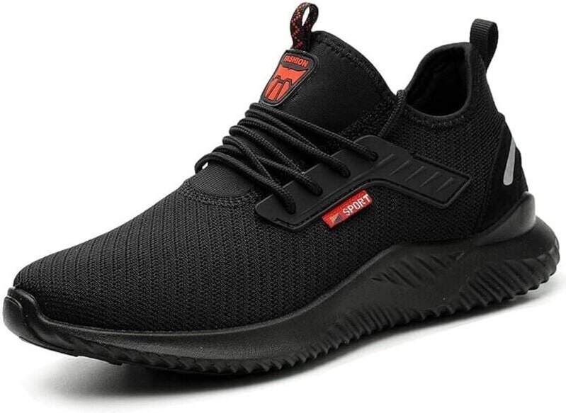 Sicherheitsschuhe Herren Damen Leichte Sicherheitssneaker Arbeitsschuhe Stahlkappe rutschfeste Baustellenschuhe (42)