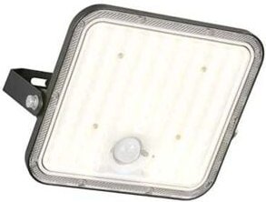 Wandstrahler Außenleuchte Fassadenstrahler schwarz LED Sensor Akku Fernbedienung B 20 cm