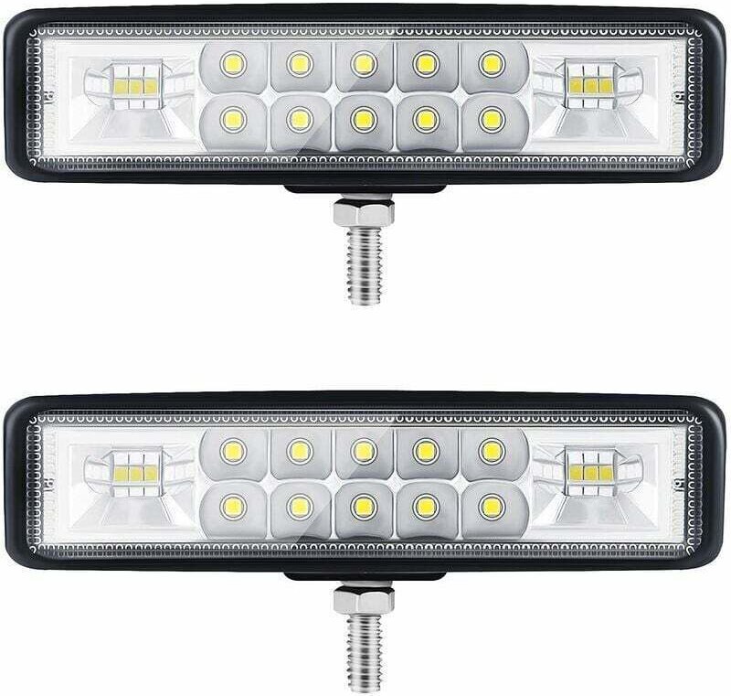 6-Zoll-Motorrad-LED-Scheinwerfer, LED-Arbeitslicht, Traktor, 2 Reihen, 9–36 V, 120 W, 12000 lm, 6000 K, Scheinwerfer + F...