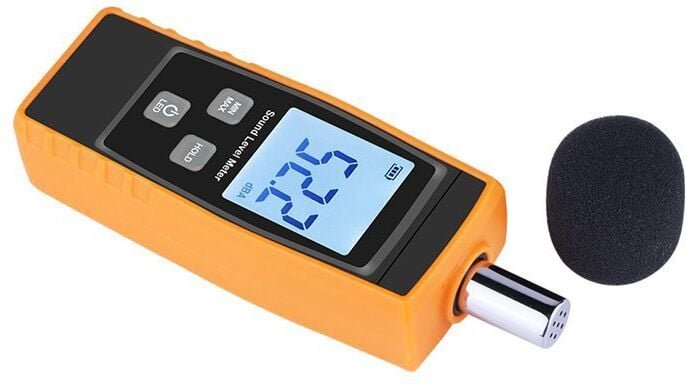Aougo - Schallpegelmesser Schallpegelmesser Digitaler Schallpegelmesser Audio-Geräuschpegelmesser 30-130 dB Dezibel Mini...
