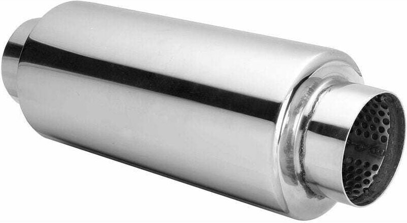 Thumbnail - 1x Universal-Auspuffschalldämpfer 304 Edelstahl 2,5 Zoll Inelt 2,5 Zoll Auslass