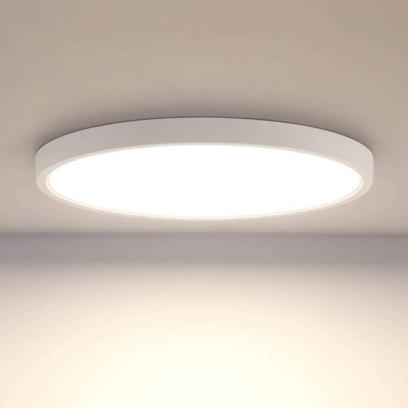 Badezimmerlampe Wohnzimmer Deckenlampe LED weiß 4000K IP54 24W