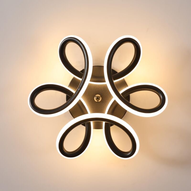 Thumbnail - Goeco - Moderne LED-Deckenleuchte, 22 w, 2500 lm, Deckenleuchte für den Innenbereich, 3000 k warmweiße Leuchte, schwarze...