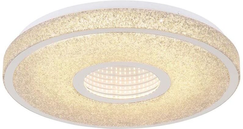 Deckenleuchte Deckenlampe Wohnzimmerleuchte Kristalle 3D Effekt LED D 38 cm