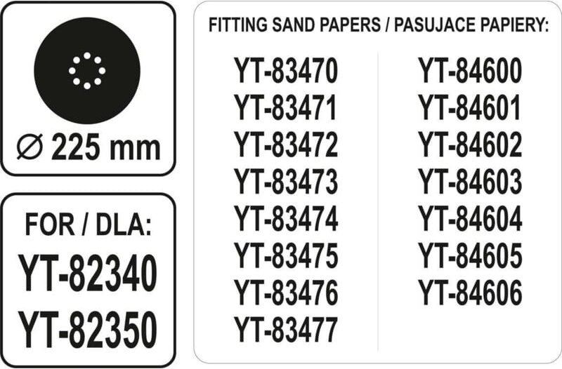 Yato - YT-82353 Rundschleifkopf 225mm