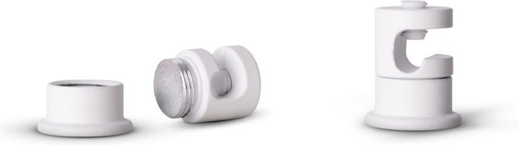 Paco Home - Lampenaufhängung Deckenpin Pendelleuchte Affenschaukel Kabelhalter Deckenhaken Weiß 2er Set, Deckenhaken