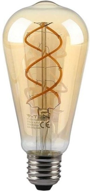 Thumbnail - V-TAC LED-Glühbirne E27 5W ST64 Glühfaden Amber 1800K