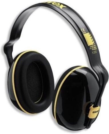 Uvex 2600200 Kapselgehörschutz K200 2600200 gelb SNR 28 dB Größe S, M, L