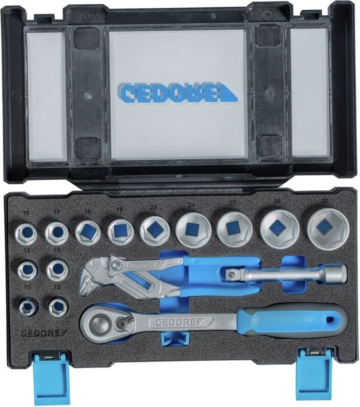 Steckschlüssel-Satz m.Zangenschlüssel - Gedore