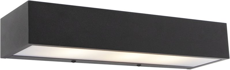 Design längliche Wandleuchte schwarz 35 cm - Houx