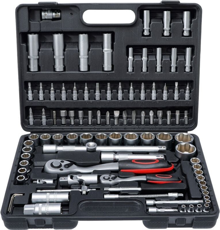 Steckschlüssel-Satz Antrieb 6,3 mm (1/4') / 12,5 mm (1/2') 94-tlg.