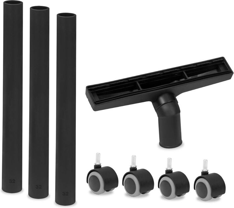 Zubehörset für Handstaubsauger VC508DC Inkl. Lenkrollen, Verlängerungsrohr und Bodendüse - Vonroc