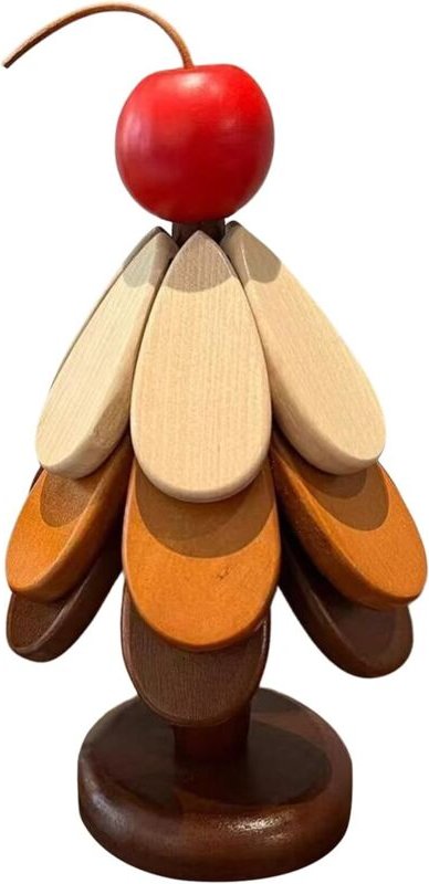 Faltbarer, dekorativer und hitzebeständiger Untersetzer aus Naturholz für den Tisch