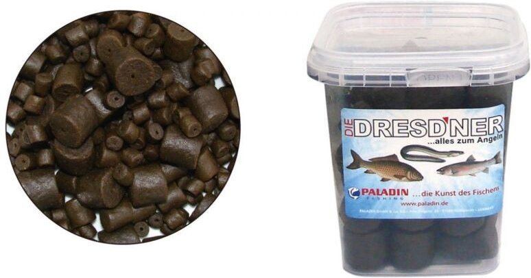 Paladin Angelköder Pellet Black Halibut Mix schwarz 8,0-20mm/300g mit Loch Fischpellets