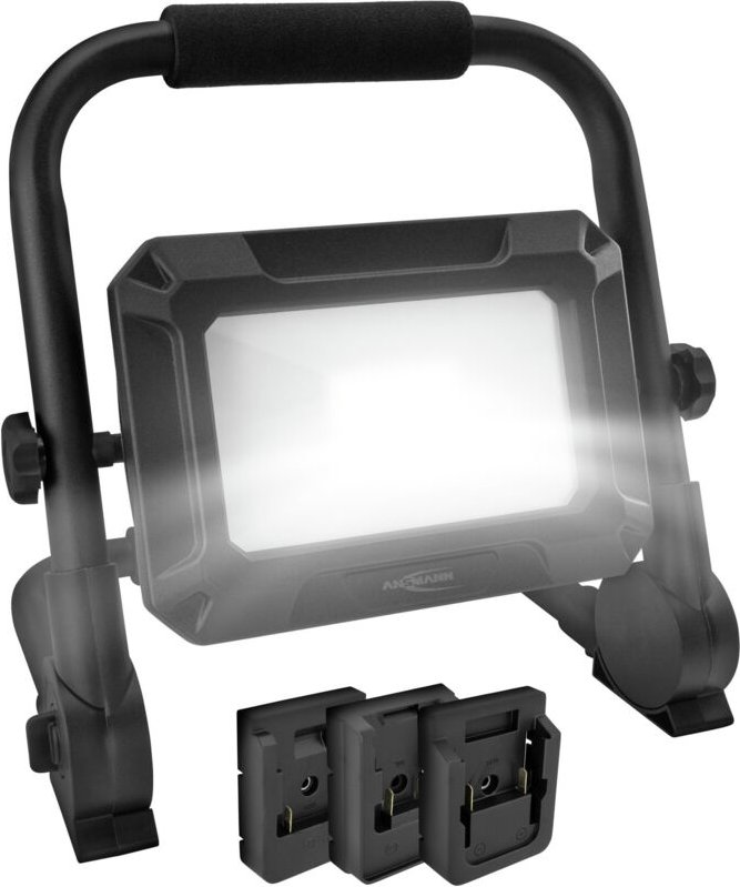 Thumbnail - ANSMANN LED Strahler kompatibel mit 18V Akkupacks inkl. 3 Adapter