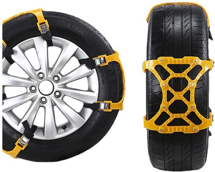 6-teilige Schneeketten, geeignet für 165–275 mm