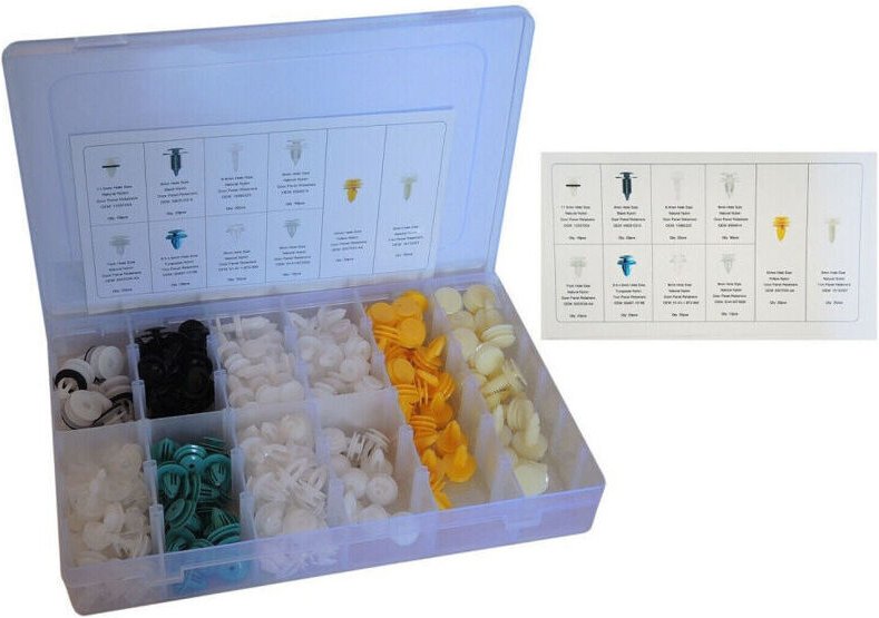 Ymyny - 210-teiliges Clip-Set für die Innenausstattung aus Kunststoff für Autos