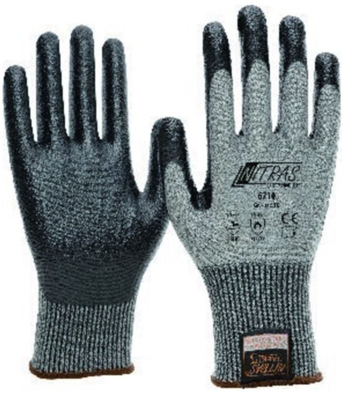 Nitras Schnittschutzhandschuh, Taeki5,nitrilbeschichtet, Gr. 2XL 10 Stk