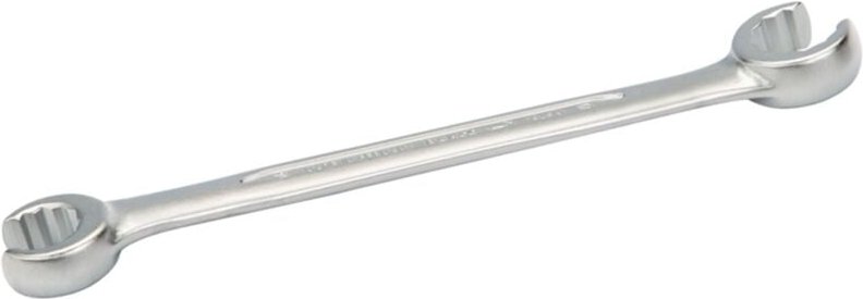 Gekröpfter, offener Ringschlüssel mit Doppelende und Chrom-Beschichtung, 12 x 13 mm, 170 mm - Bahco