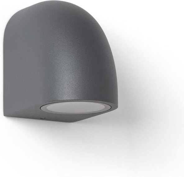 Thumbnail - Wandleuchte Aussen Aluminio Areca Dunkles Grau