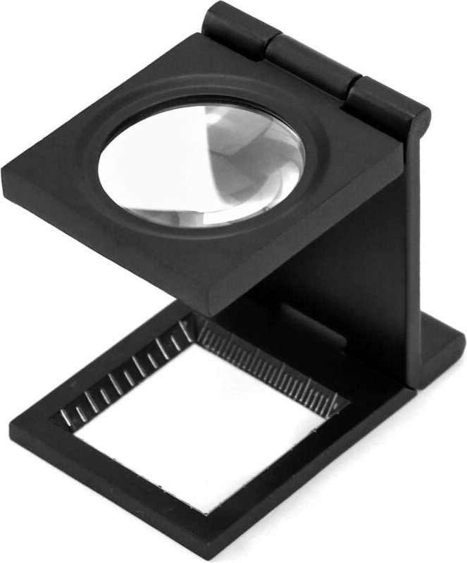 Thumbnail - Sollbry Fadenzähler-Tischlupe, faltbarer Fadenzähler aus Metall, 10-fache Vergrößerung, Leselupe für Arbeit, Büro, Zuhau...
