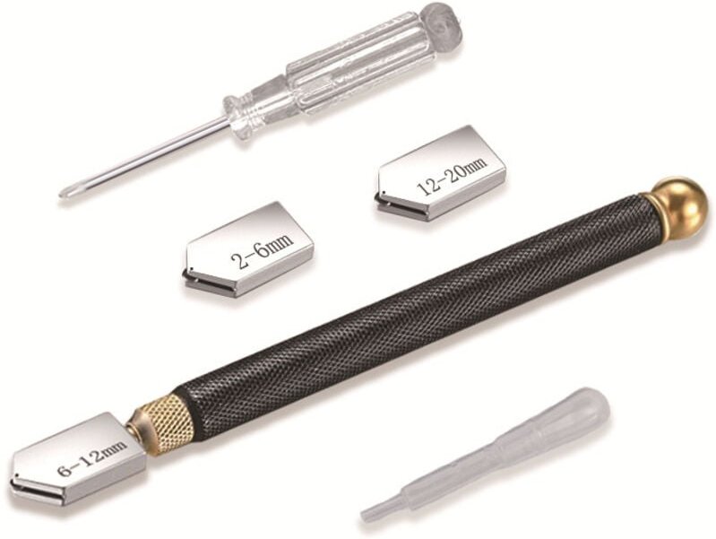 Linghhang - Professioneller Glasschneider, Glasschneidewerkzeug, Bleistiftstil, schneidet Glas mit einer Dicke von 2 – 2...