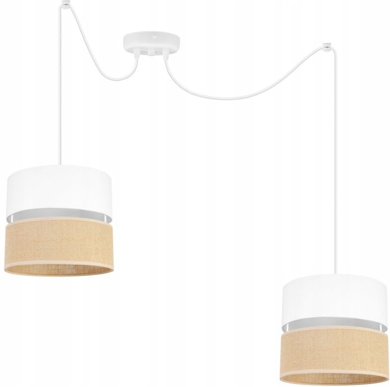 Spider Deckenhängelampe, Lampenschirm 20 Cm Weiss