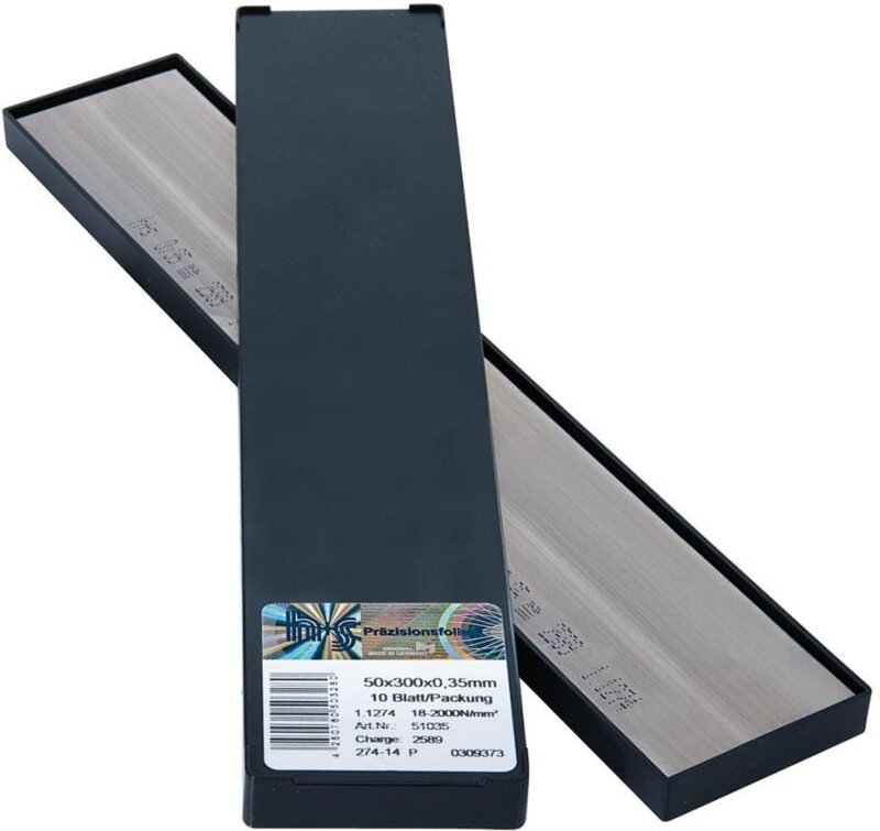 H+s - h+s Metallfolien Plattenware rostfrei 50 x 300 x 0,25 mm 10Bl/P