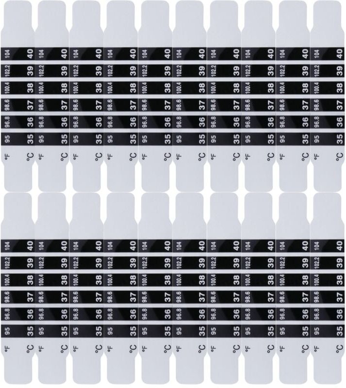 Tlily - 20Pcs Baby Thermometer Reusable Kind Stirn Temperatur Aufkleber Körper Messung