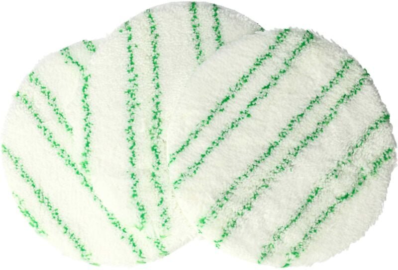 3x Polierpad Ersatz für Kärcher 2.863-197.0 für Saugbohner - Polierscheiben-Set für Laminat Grün Weiß - Vhbw