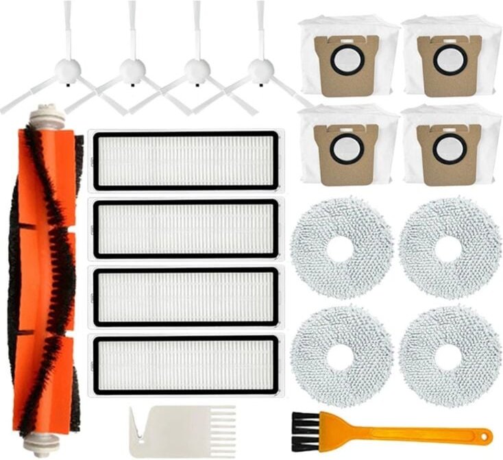 Ersatzteile Zubehör Hauptseitenbürste Hepa-Filter Staubbeutel Mopp