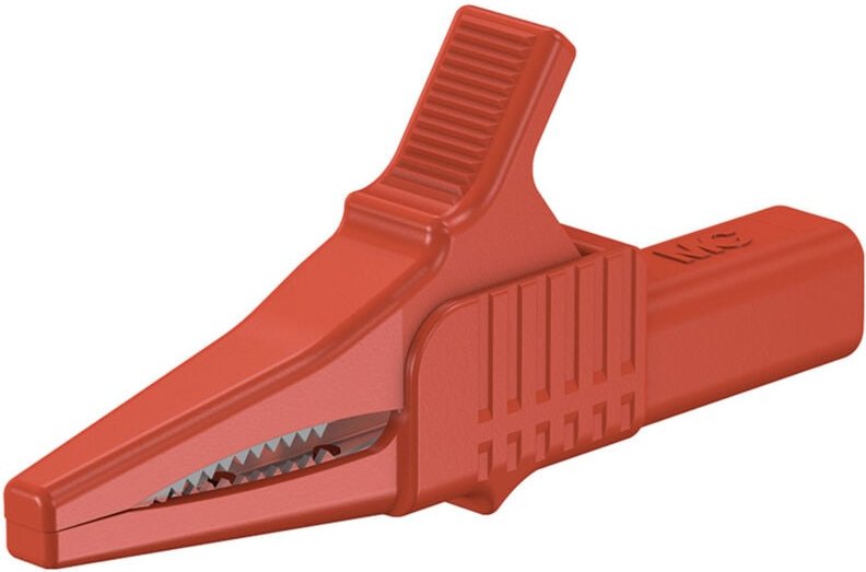 Stäubli - XKK-1001 Sicherheits-Abgreifklemme Steckanschluss 4 mm cat ii 1000 v Rot