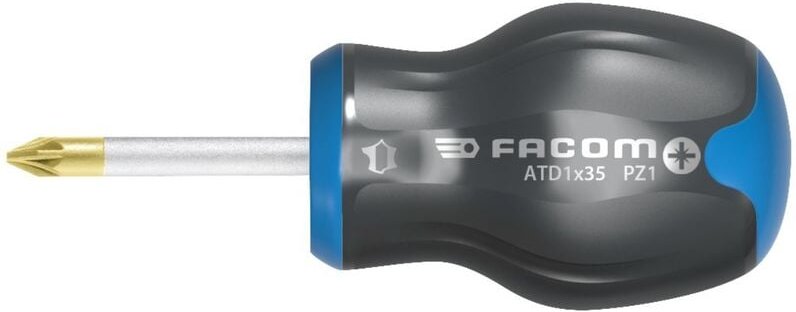 Facom - Protwist pz 2x35 Kreuzschlitzschraubendreher – – kurze Klinge – ATD2X35