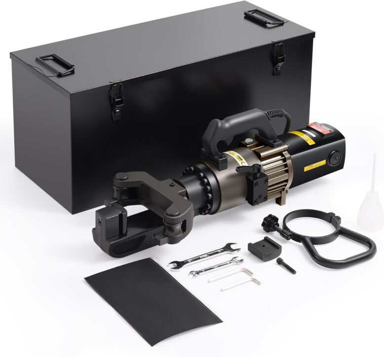 Elektrischer hydraulischer Bewehrungsbieger, tragbare 2000-W-Bewehrungsbiegemaschine, Biegen von bis zu 20–32 mm innerha...