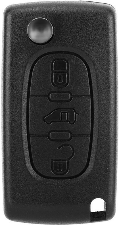 Ersatz-Schlüsselgehäuse für Peugeot Partner, Schutzhülle für 3-Tasten-Autofernbedienung für Citroen Berlingo oder DISPAT...