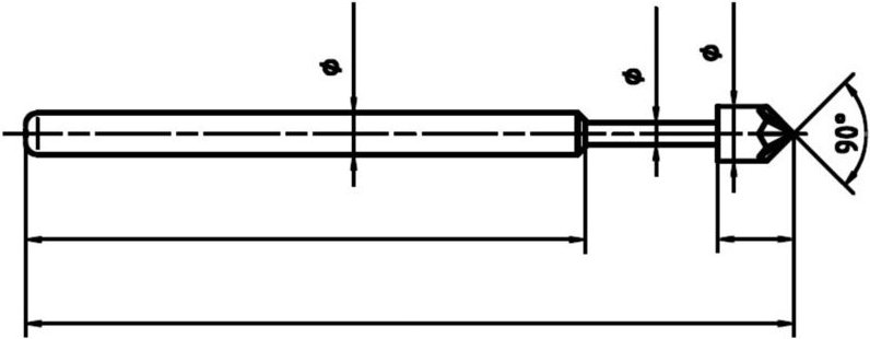 Thumbnail - PTR Hartmann 1015-K-0.7N-AU-1.8 Präzisionsprüfstift