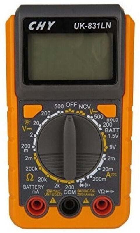 Ymyny - UK-831LN LCD-Digitalmultimeter mit Stromstärkeerkennungssonden -