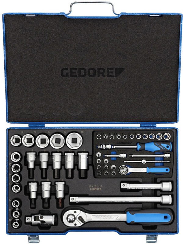 Steckschlüssel-Satz 1/4+1/2 50-tlg. 4-30 mm - Gedore