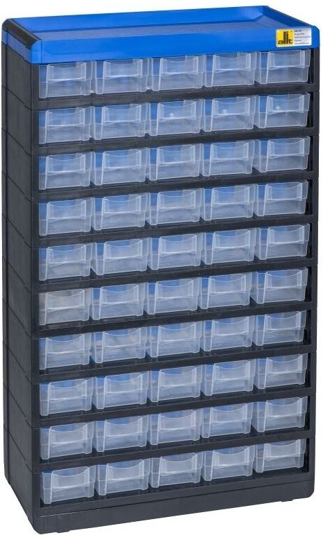 Allit 464660 Kleinteilmagazin VarioPlus Pro 53/100 (b x h x t) 300 x 525 x 135 mm Schwarz, Blau 1