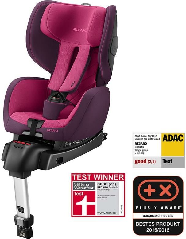 Kindersitz Optiafix Autokindersitz Autositz Sitz Kinderautositz Isofix Power Berry - Recaro